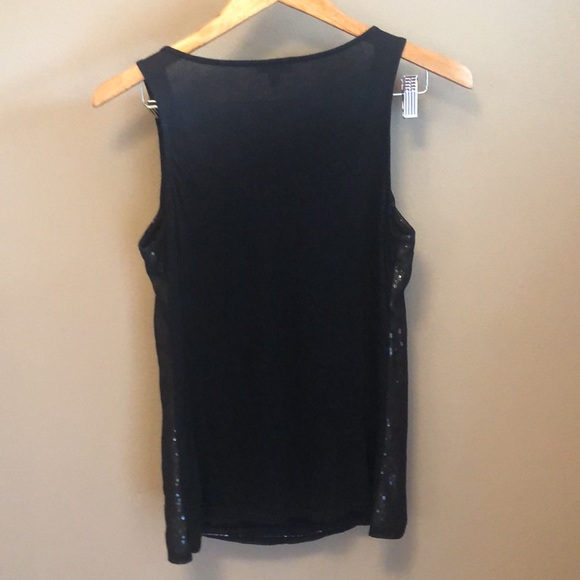 Express Black mesh over sequins Tank Top - Medium - Picture 5 of 5